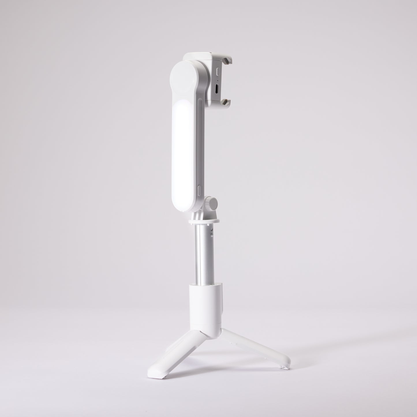 Beginner Starter Pack Bundle - Tripod/Selfie Stick/Mini Phone Gimbal, Phone Light, Back Camera Selfie