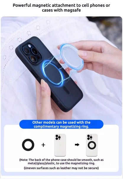 Magnetic selfie mirror for smartphone back camera