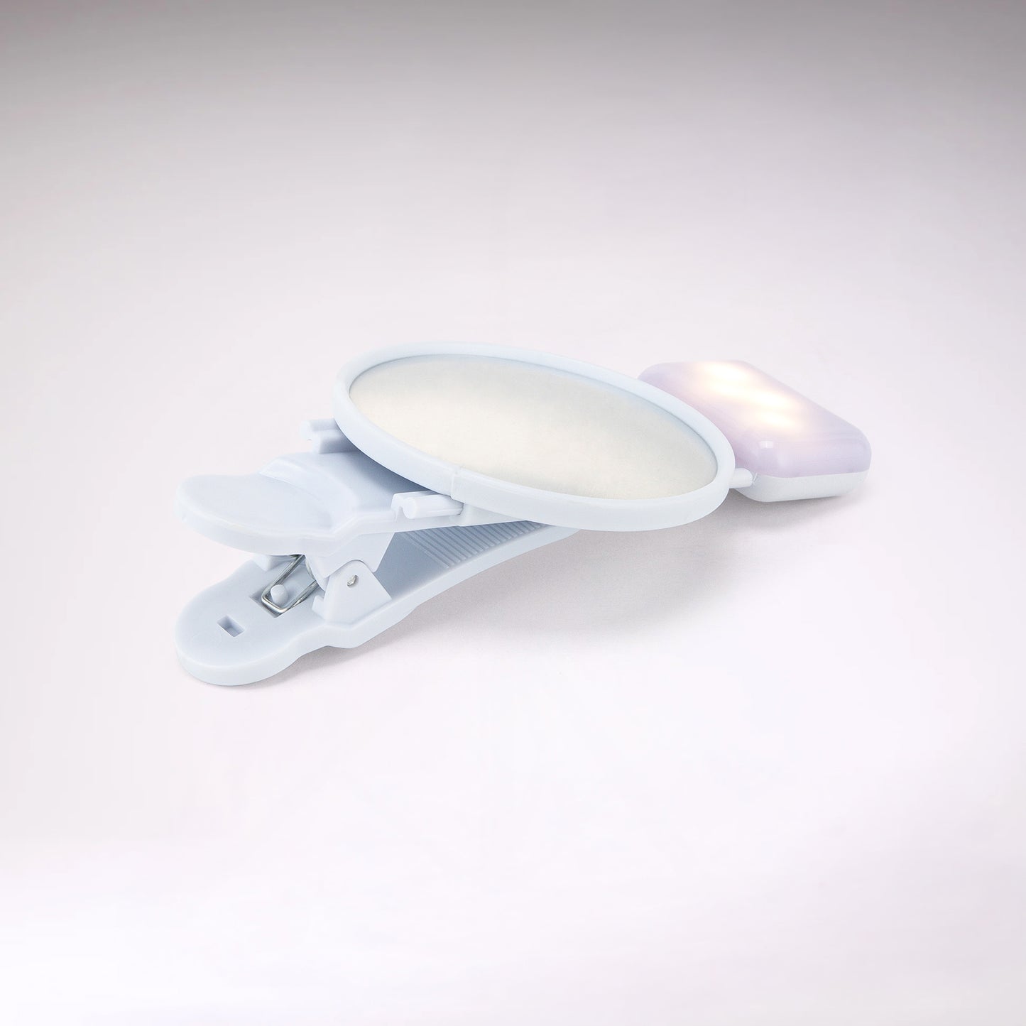 Clip on selfie mirror with LED lighting  for smartphone back camera
